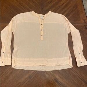 Lou & Grey Light Orange Blouse Medium
